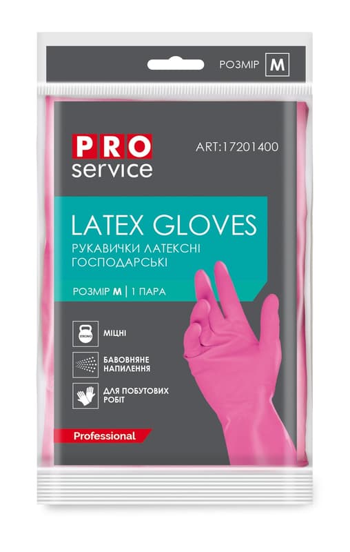 PRO Latex Gloves strong Professional, pink