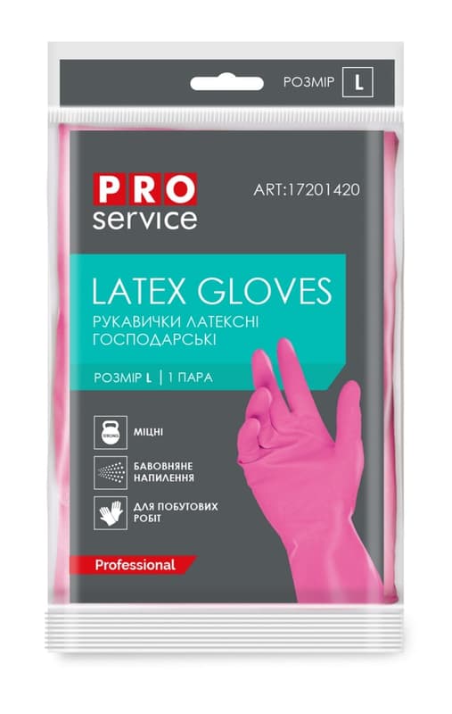 PRO Latex Gloves strong Professional, pink