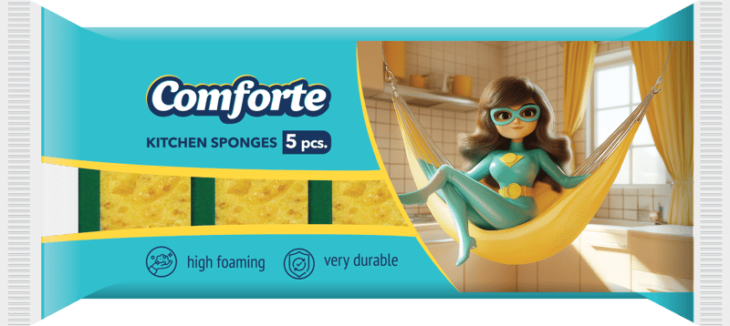 Comforte Multi-purpose large-pore sponges