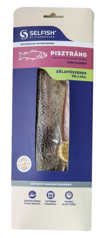 SELFISH trout with green herb butter, 330g, in oven-ready packaging