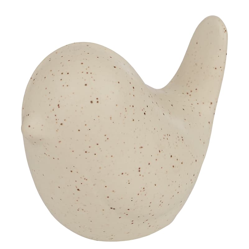 BIRDY ceramic bird 6,5cm, beige