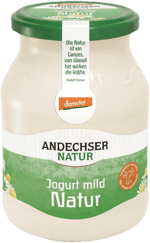 Andechser Bio Demeter joghurt 3,8 % üvegben
