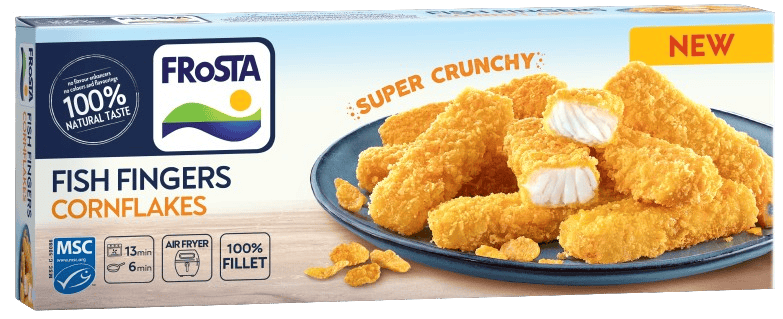 Fish fingers cornflakes