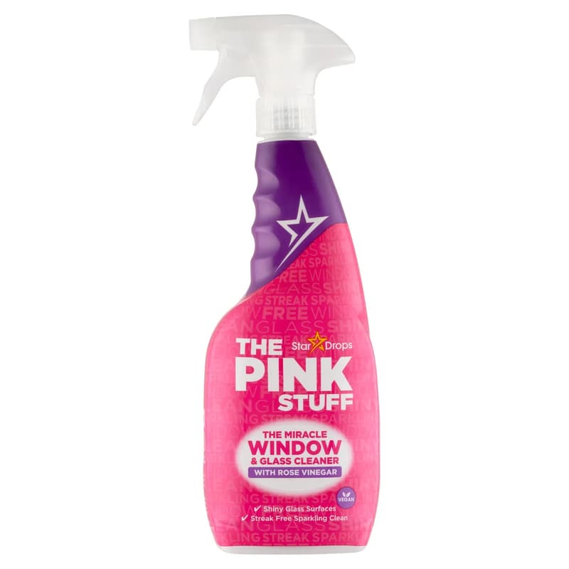 The Pink Stuff Window & Glass with Rose Vinegar Spray (750ml)