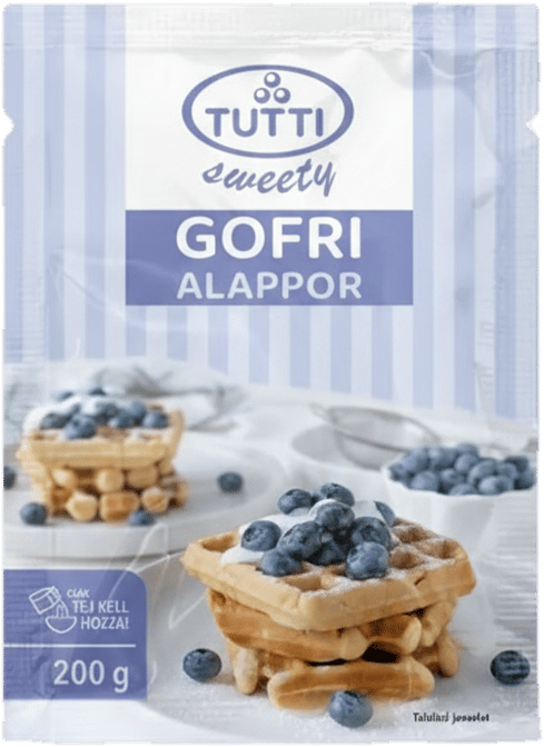 Gofri alappor
Waffle powder