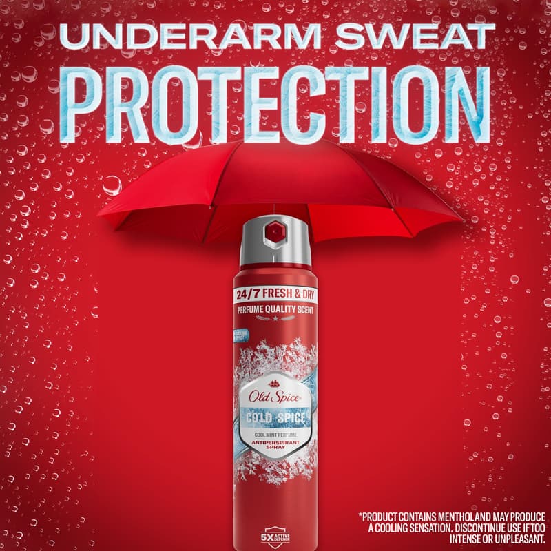 Old Spice Cold Spice Izzadásgátló Spray, 150 ml