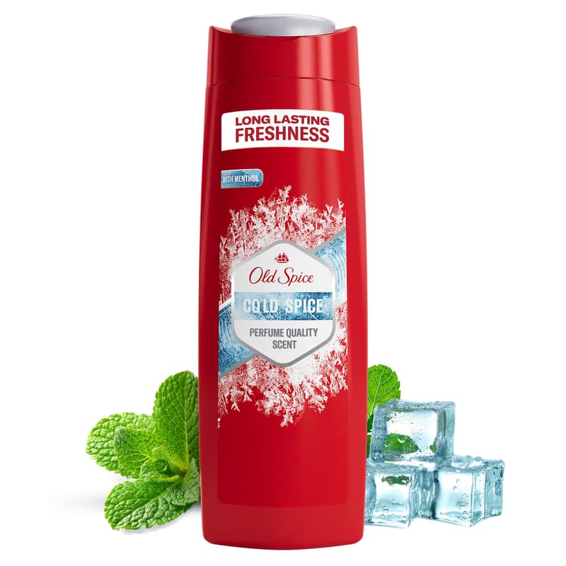 Old Spice Cold Spice 3 az 1-ben Tusfürdő és Sampon, 400 ml
