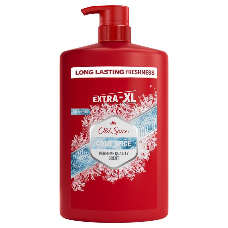 Old Spice Cold Spice 3 az 1-ben Tusfürdő és Sampon, 1000 ml