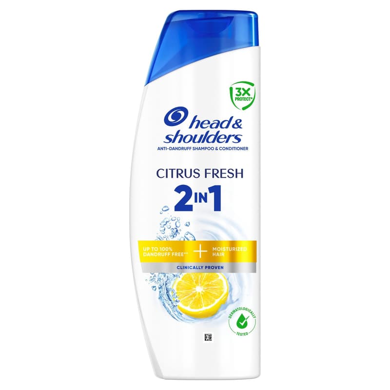 Head & Shoulders Citrus Fresh 2in1 Korpásodás Elleni Sampon és Balzsam, 400 ml
