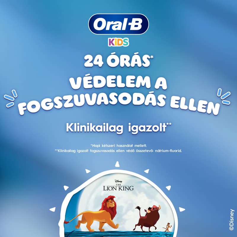 Oral-B Kids Gyerekfogkrém (6 hónap - 6 éveseknek), Oroszlánkirály, 60 ml