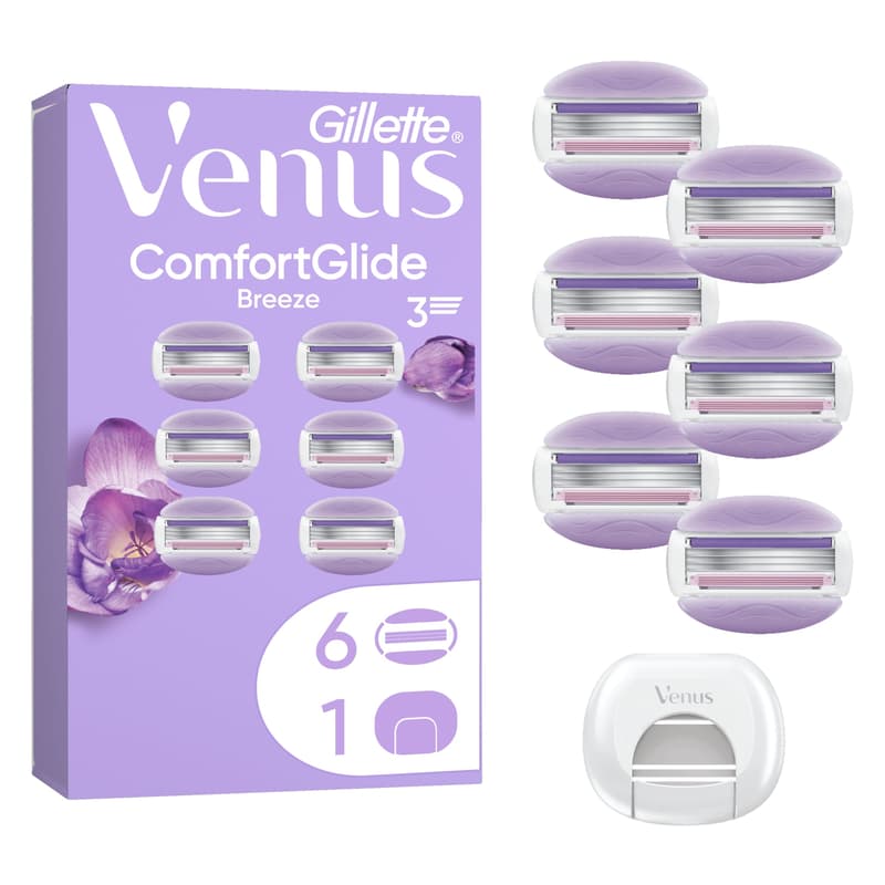 Gillette Venus Pro Smooth Sensitive Borotvabetét Női Borotvához, 6 db, Pengevédővel