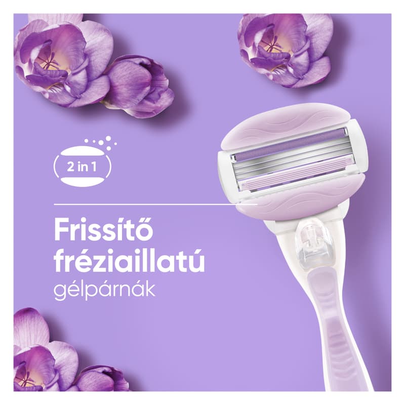 Gillette Venus Pro Smooth Sensitive Borotvabetét Női Borotvához, 6 db, Pengevédővel