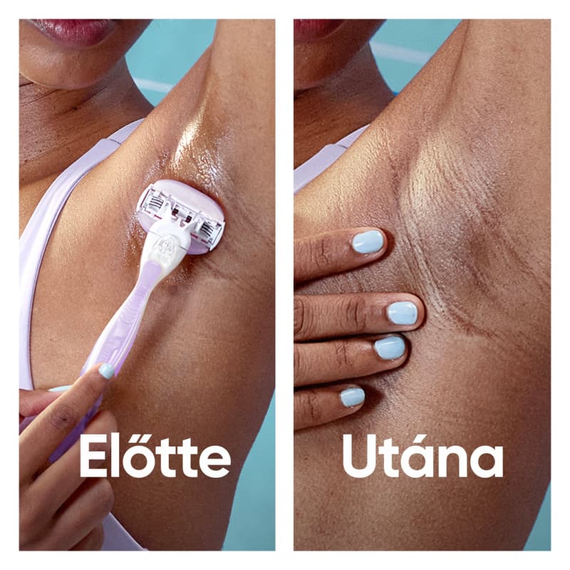 Gillette Venus Pro Smooth Sensitive Borotvabetét Női Borotvához, 6 db, Pengevédővel