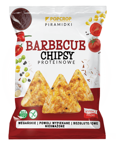 Popcrop Pyramids Barbecue Flavored Protein Chips