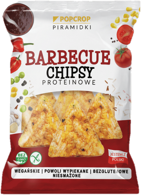 Popcrop Pyramids Barbecue Flavored Protein Chips