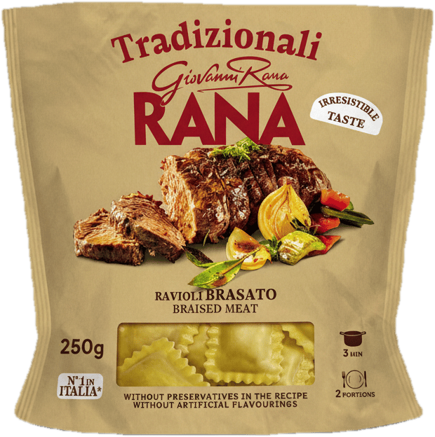 Rana ravioli fresh egg pasta brasato - with beef filling