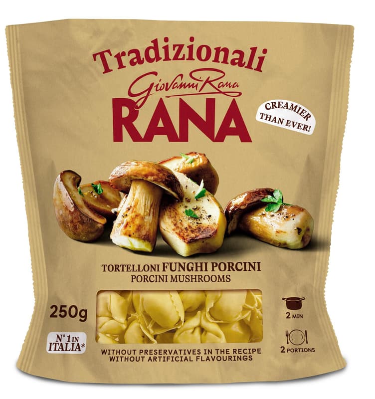 Rana tortelloni fresh egg pasta with porcini mushroom filling