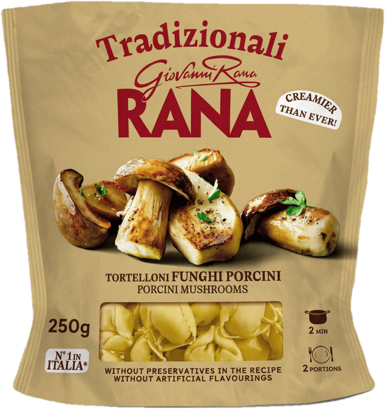 Rana tortelloni fresh egg pasta with porcini mushroom filling