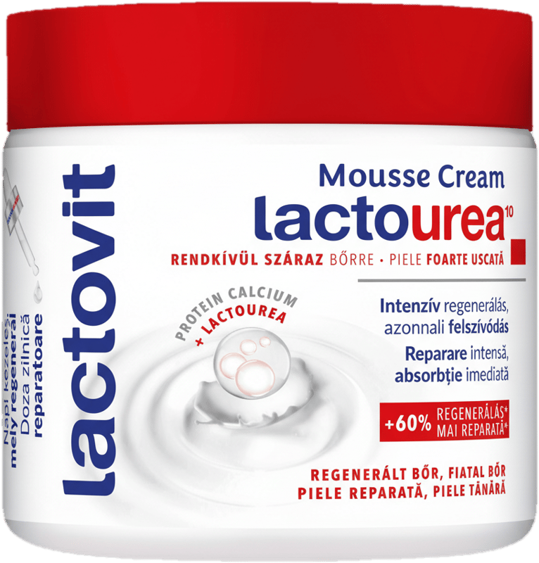Lactovit Lactourea Mousse krém testápoló rendkívül száraz bőrre