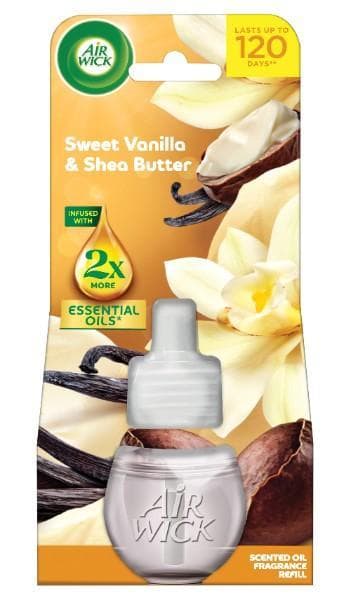Air Wick Electrical Refill, Sweet Vanilla and Shea butter, 19ml