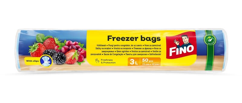 FINO FREEZER BAGS 3L 25X32CM 50PCS