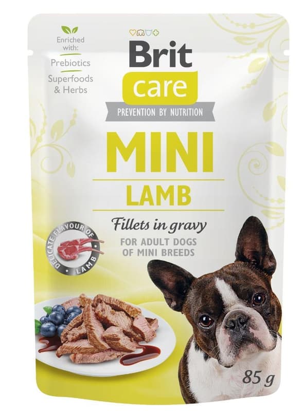 Brit Care Mini Pouch Lamb fillets in gravy 85 g