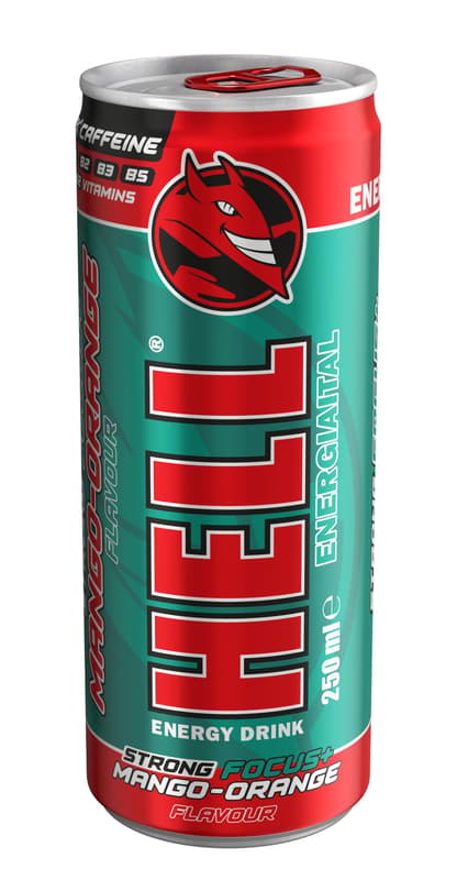 hell energy drink l carnitine Gamer Arcade with Tropical Bomb Flavour, 6 x 250 ml, Caffeine Content 32 mg/100 ml, Acetyl L-Carnitine, L-Arginine and B Vitamins, No Deposit, Cans of Drinks Grocery HELL Energy Drink | +20%