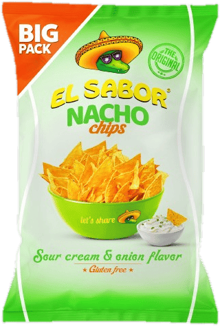 El Sabor Nacho Chips Sour Cream & Onion