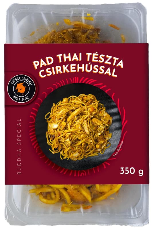 Buddha Original Pad Thai tészta csirkehússal.