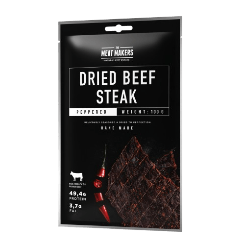 Dried Beef Steak (Peppered) 100g