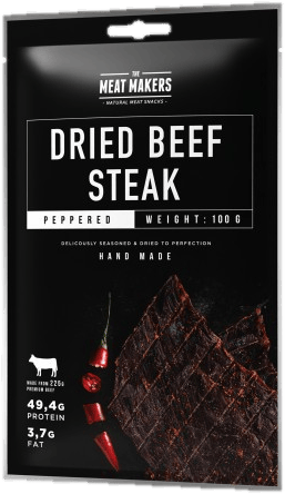 Dried Beef Steak (Peppered) 100g