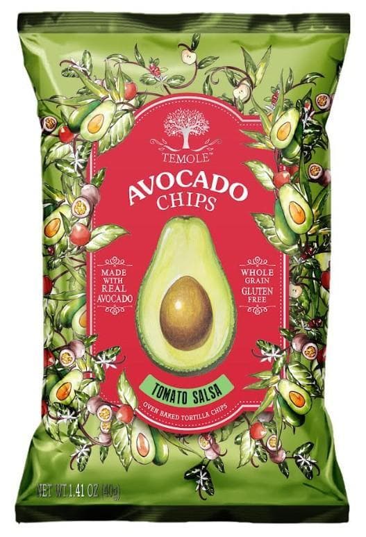 TEMOLE Avokádó chips – paradicsomos salsa ízű