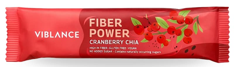 Viblance Fiber Power Bar with Cranberry&Chia