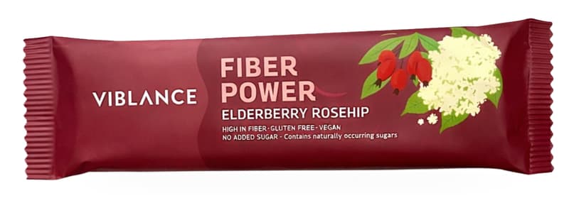 Viblance Fiber Power Bar with Elderberry&Roseship