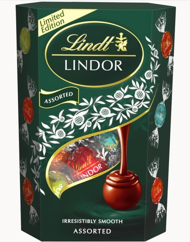 Lindor Assorted Dark Green 8x200g
