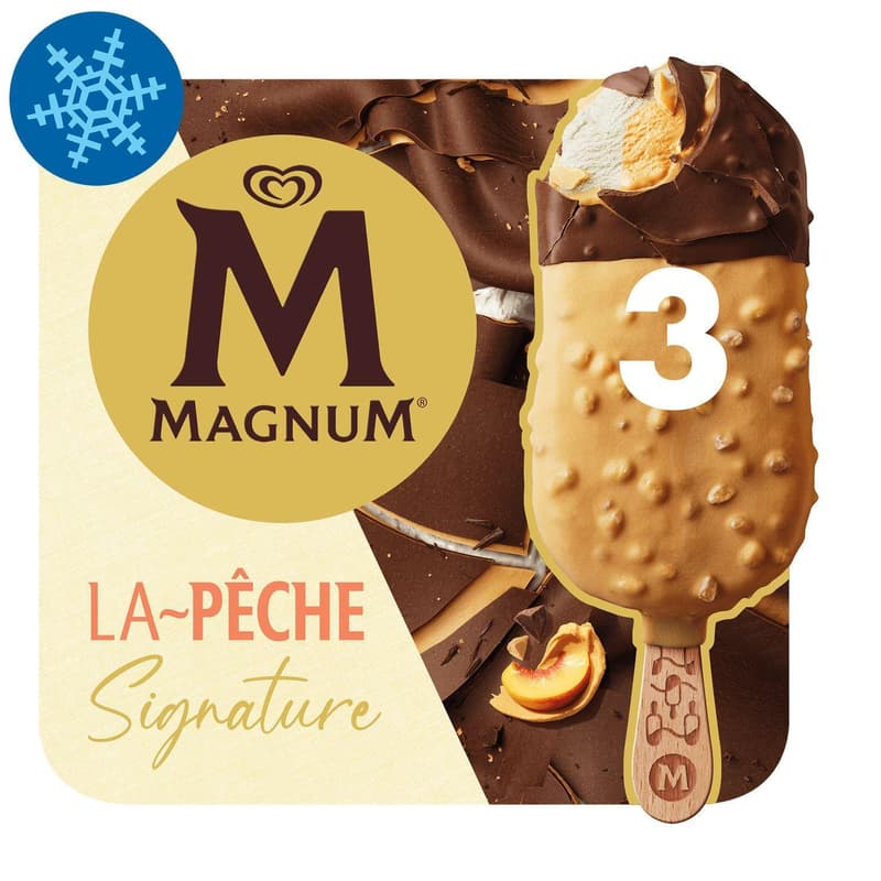 Magnum Multipack Jégkrém La Peche őszibarack ízű
