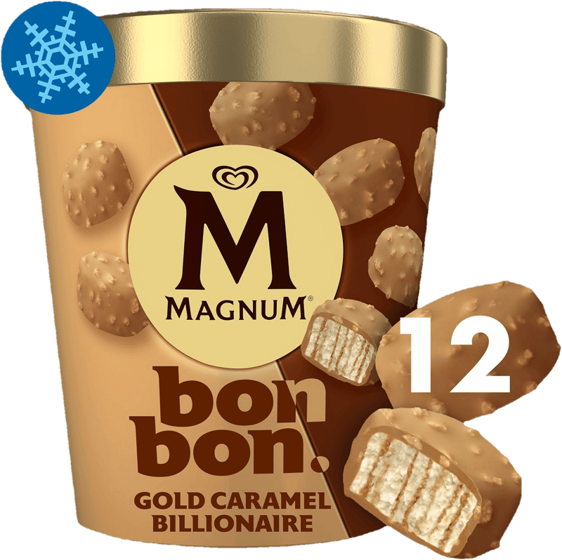 MAGNUM Bonbon Ice cream Gold Caramel Billionaire 12x17ml