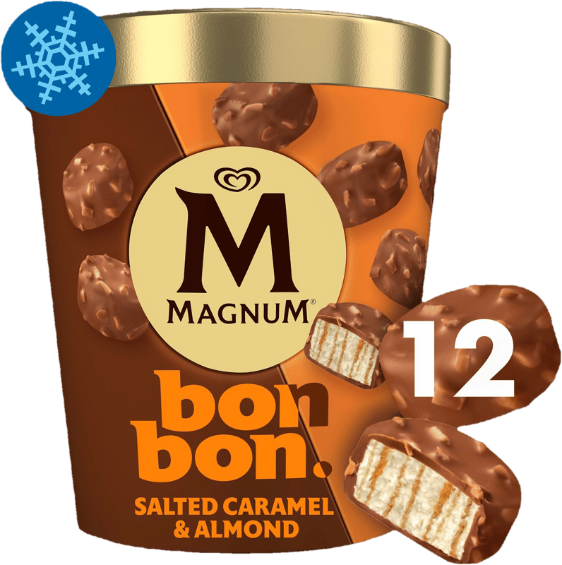 MAGNUM Bonbon Ice Cream Salted Caramel & Almond 12x17ml