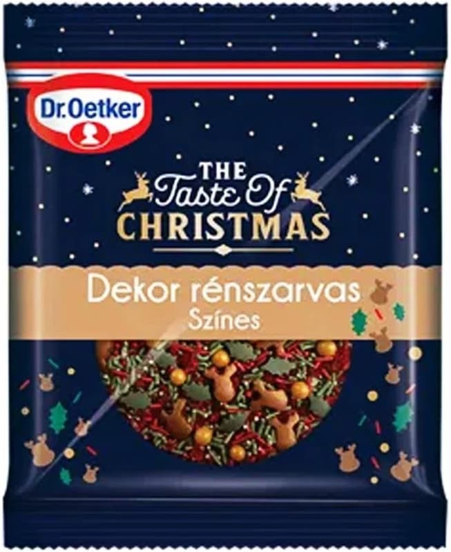 Dr. Oetker dekor rénszarvas színes cukor keverék ehető cukordekoráció