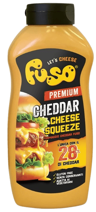 Fuso Prémium Cheddar Szósz, 28% Cheddar sajttartalommal