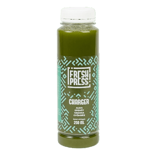 Freshpress - Charger - HPP treated, 100 % freshly pressed apple, spinach, cucumber, ginger juice.