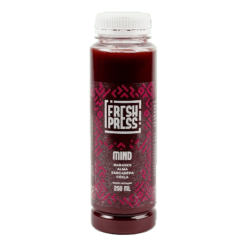 Freshpress - Mind - HPP treated freshly pressed orange, apple, carrot, beetroot juice.