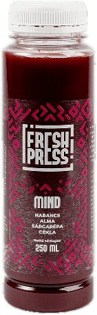 Freshpress - Mind - HPP treated freshly pressed orange, apple, carrot, beetroot juice.