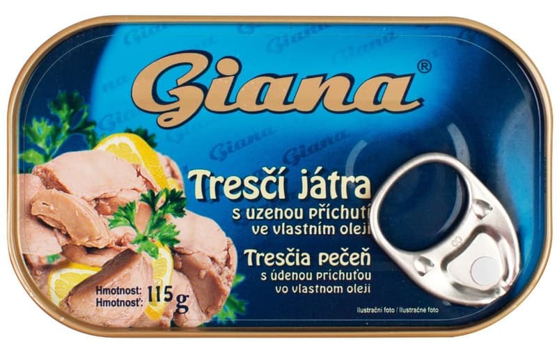 Cod liver in own oil with smoked flavour