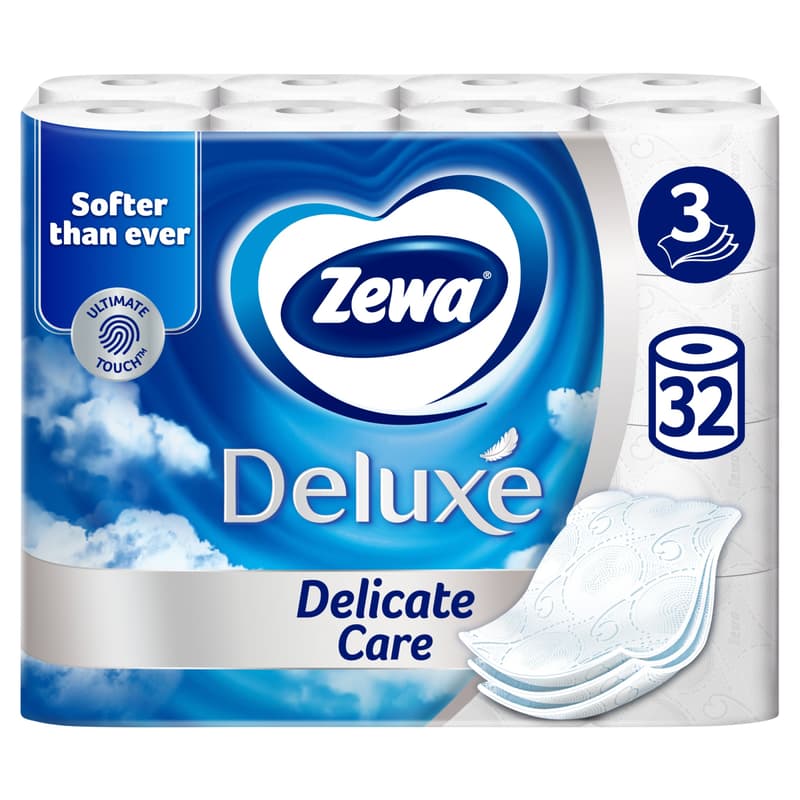 Zewa Deluxe Delicate care 3 ply toilet paper
