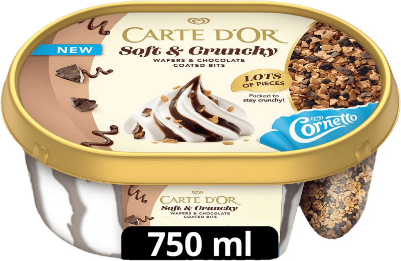CARTE D'OR Jégkrém Soft&Crunchy Kakaó ízű