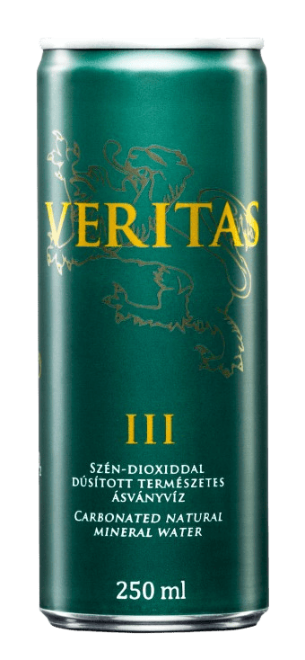 Veritas III canned slightly acidic mineral water