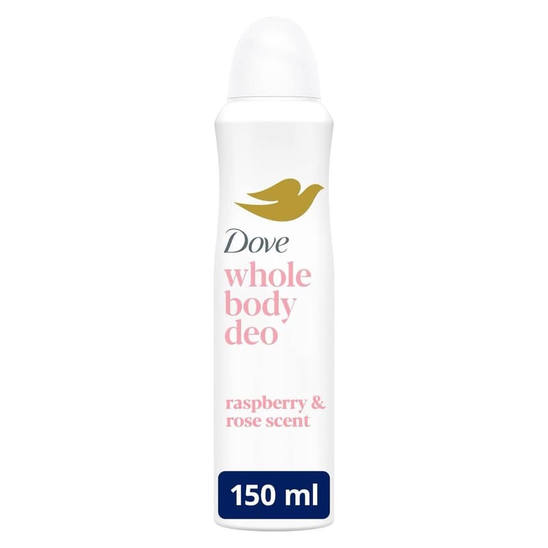 Dove Whole Body Raspberry & Rose Scent Deodorant 150 ml