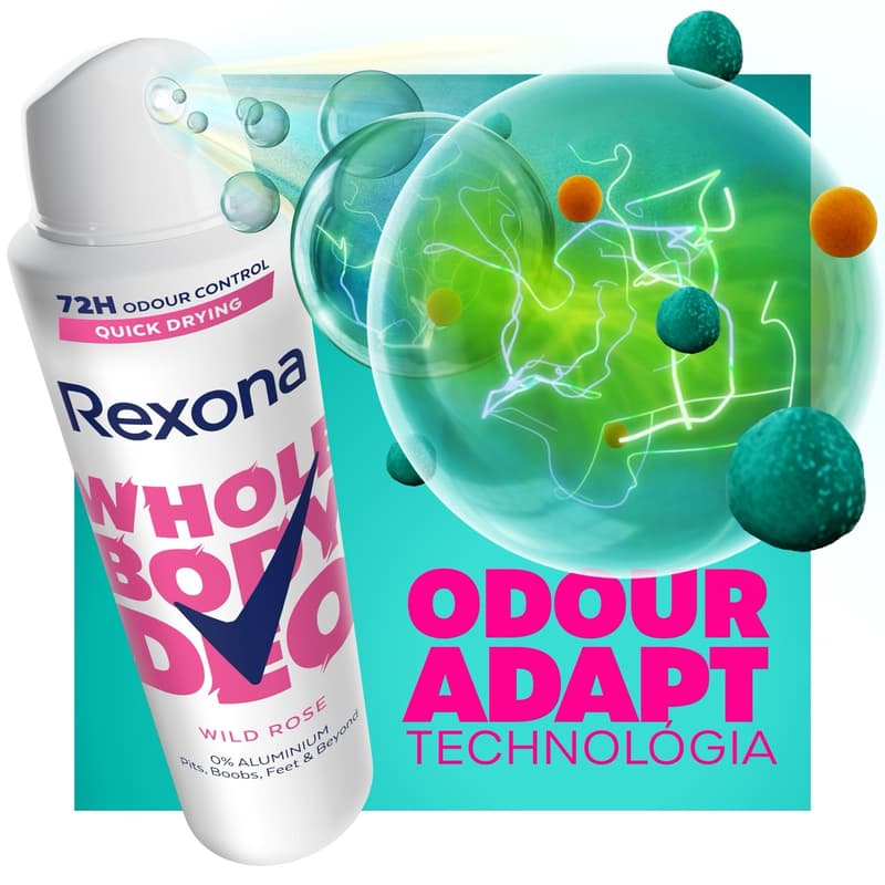 Rexona Whole Body Wild Rose Deodorant 150 ml