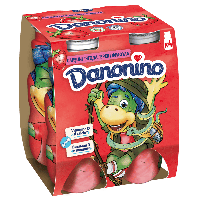 DANONINO STRAWBERRY 6X(4X100G)